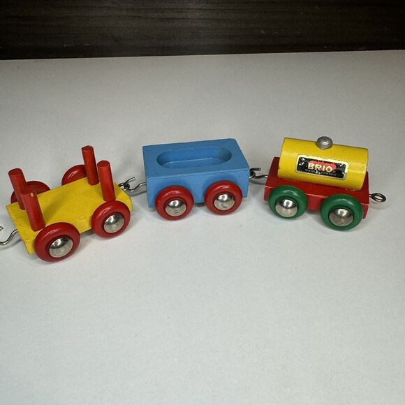 Vintage Brio #3134 Miniature Train Set W/ BOX! RARE Collectible - Picture 4 of 7